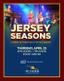 Jersey Seasons tribute band performance poster at Rivers Casino & Resort